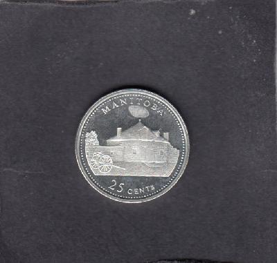 Beschrijving: 25 Cent  MANITOBA